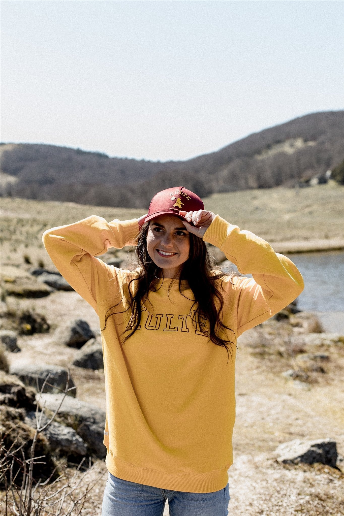 YELLOW ATHLETIC CORPO SWEATSHIRT