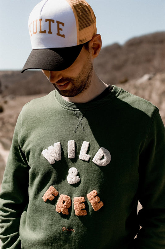 SWEAT WILD AND FREE GREEN