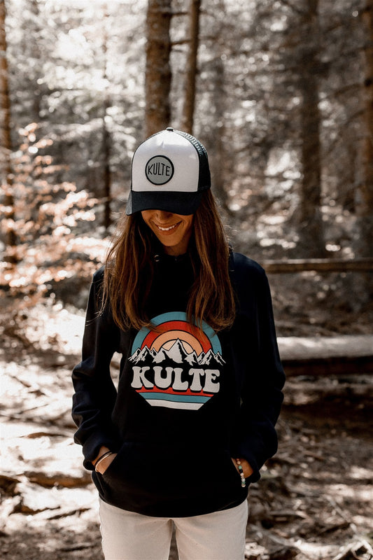 UNISEX HOODIE RAINBOW NAVY