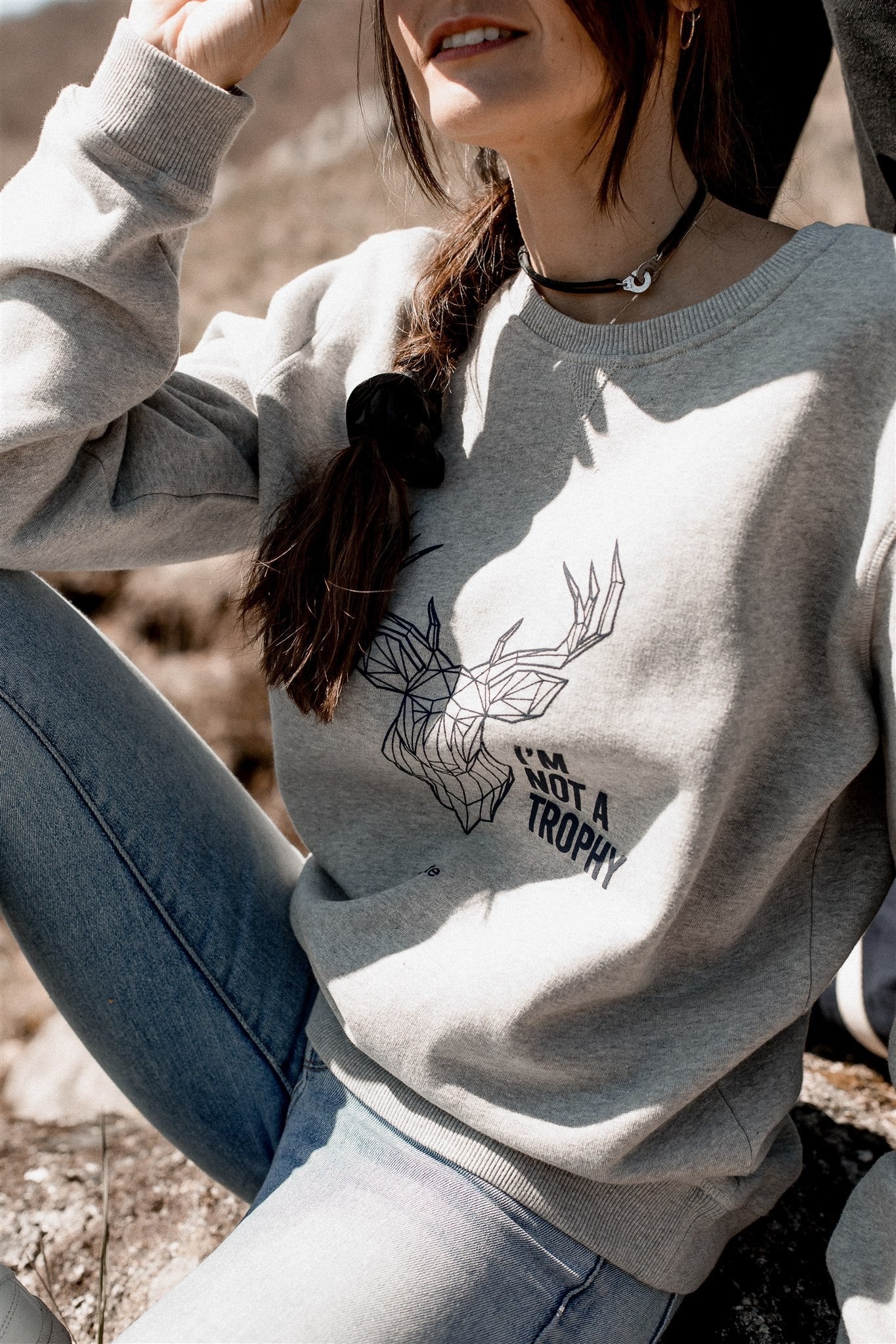 SWEAT UNISEXE TROPHY GREY