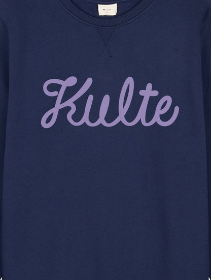 WOMEN'S SWEATSHIRT SCRIPT NAVY