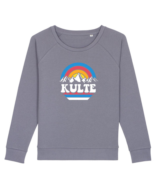 WOMEN'S SWEATSHIRT RAINBOW VINTAGE GRAY