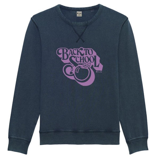 SWEATSHIRT BACK TO SCHOOL VINTAGE BLACK