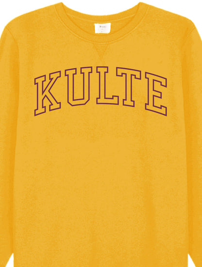 YELLOW ATHLETIC CORPO SWEATSHIRT