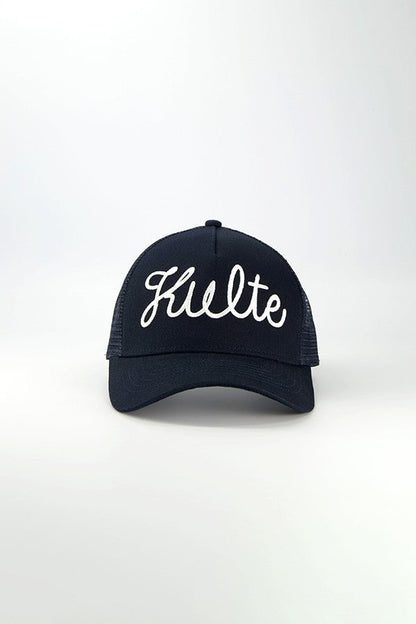 NAVY SCRIPT CAP