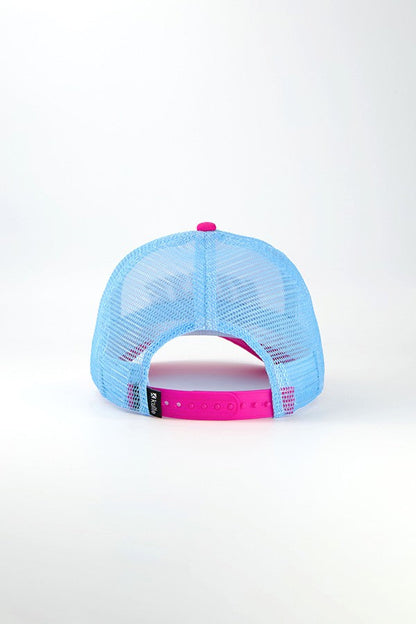 CASQUETTE ITALIC STRAWBERRY LIGHT BLUE