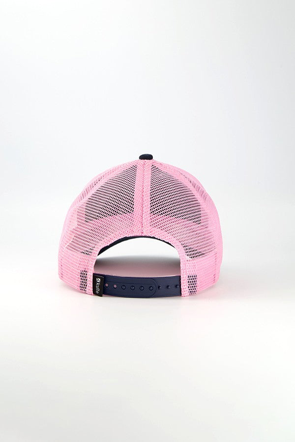 CASQUETTE ITALIC NAVY PINK