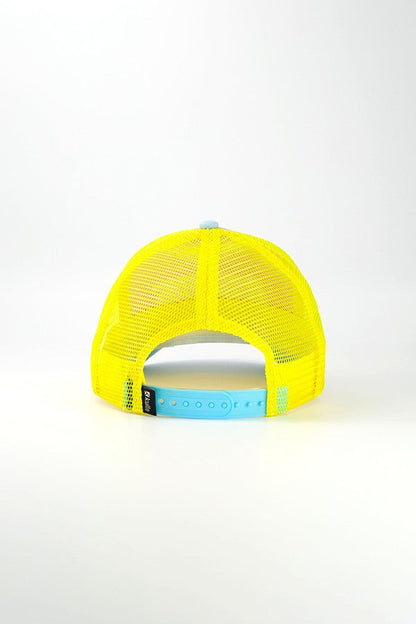 CASQUETTE ITALIC LIGHT BLUE YELLOW