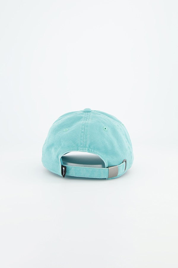 CASQUETTE BASEBALL LIGHT GREEN STONE WASH