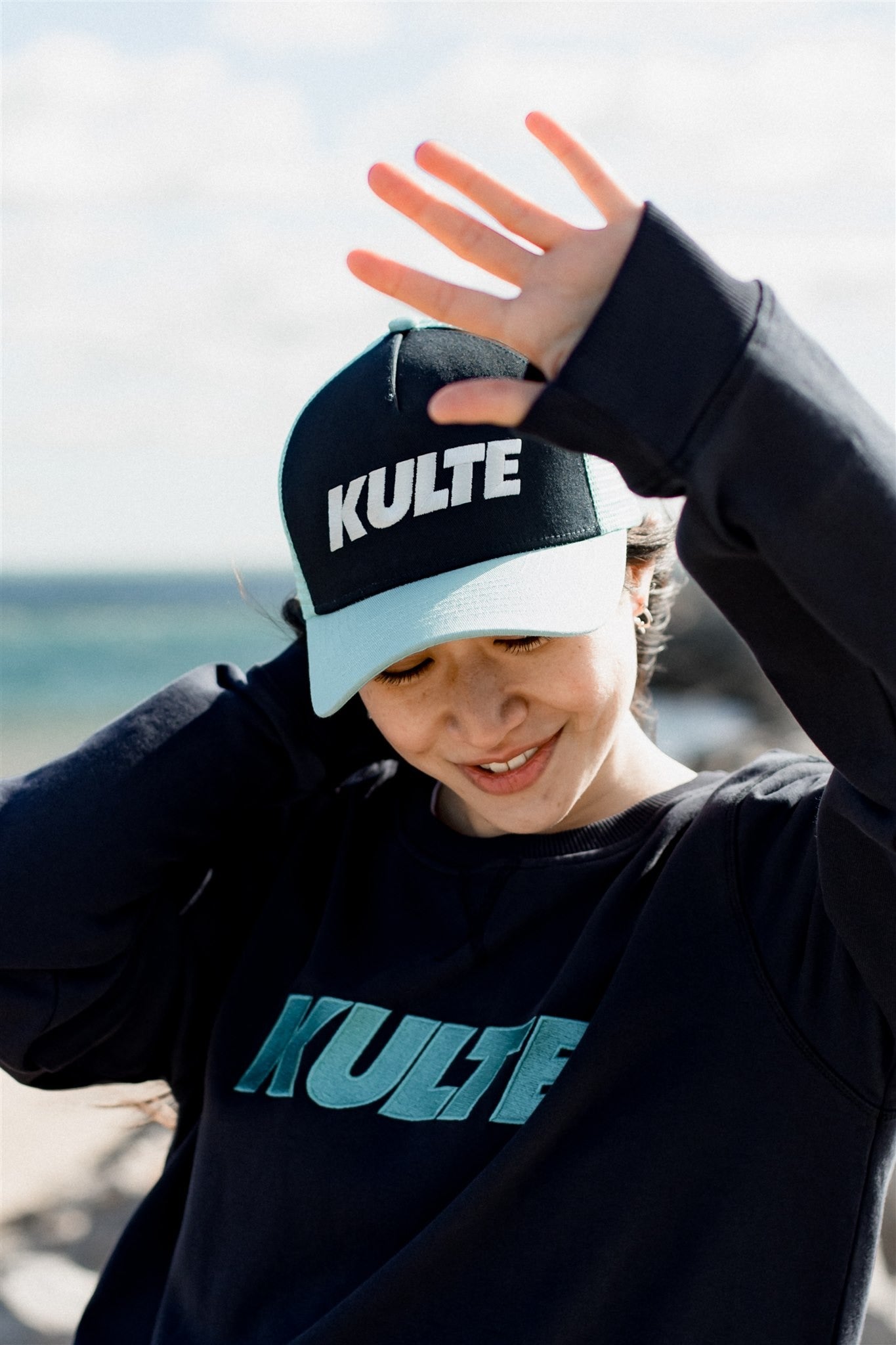 CASQUETTE ITALIC NAVY LIGHT GREEN