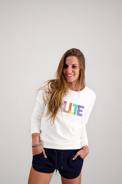 PRISMA WHITE WOMEN'S SWEATSHIRT
