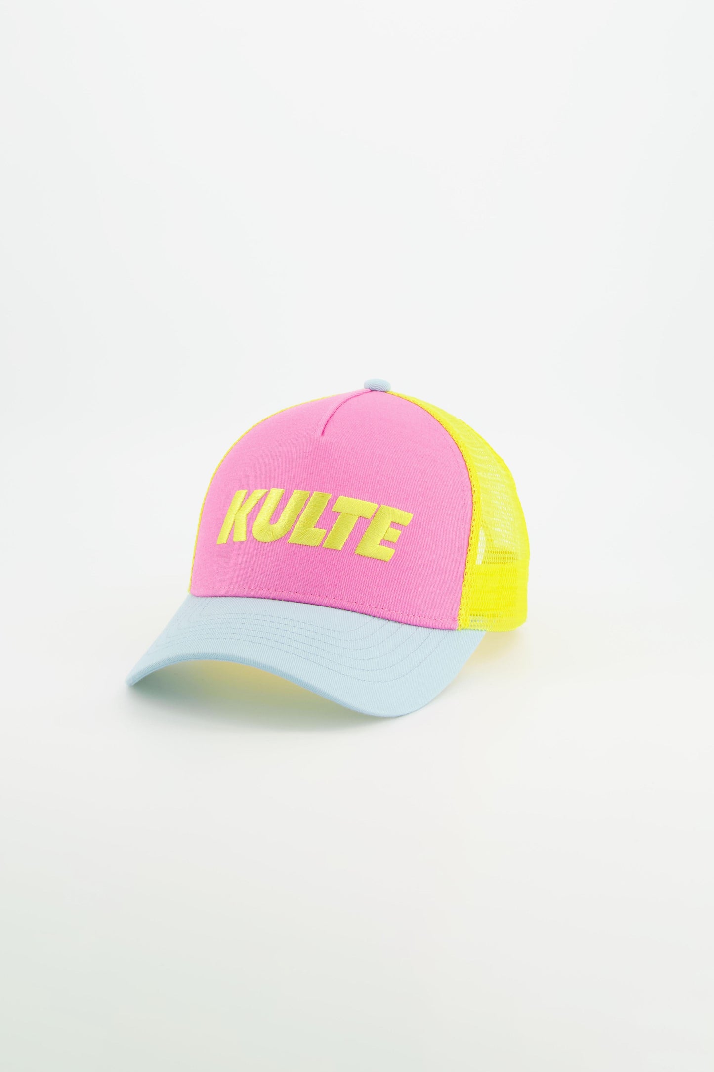 CASQUETTE ITALIC LIGHT BLUE YELLOW