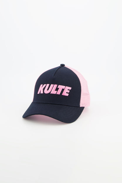 CASQUETTE ITALIC NAVY PINK