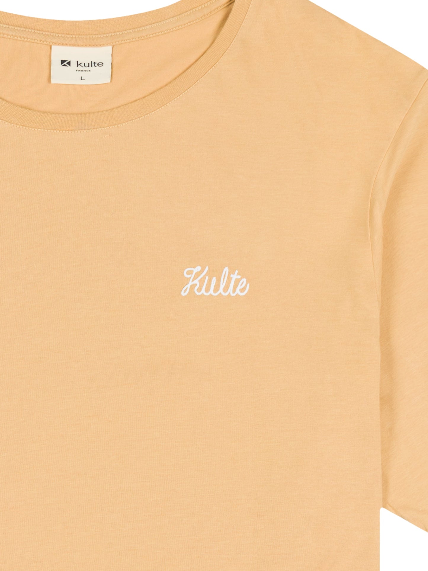 BEIGE SCRIPT T-SHIRT