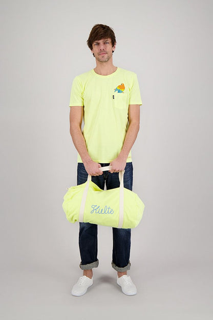 T-SHIRT POCKET PERROQUE YELLOW