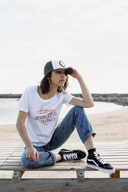 T-SHIRT FEMME LOVE WHITE
