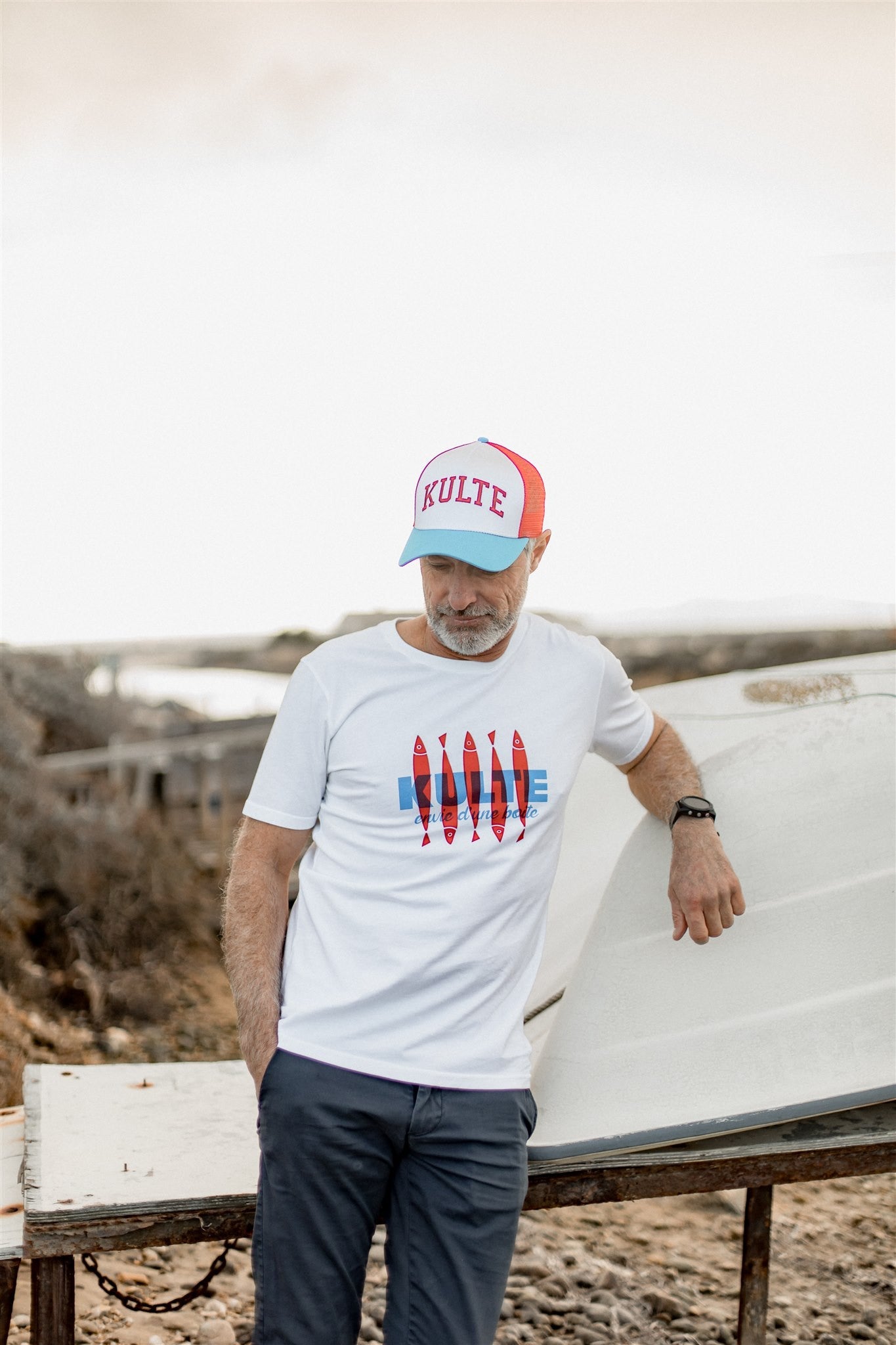 T-SHIRT SARDINE WHITE