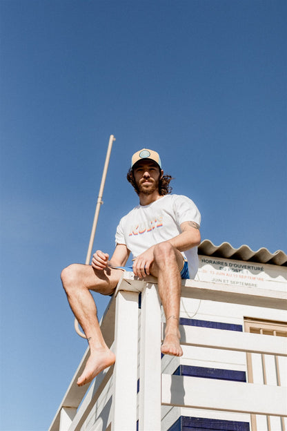 T-SHIRT CORPO ITALIC RETRO WHITE