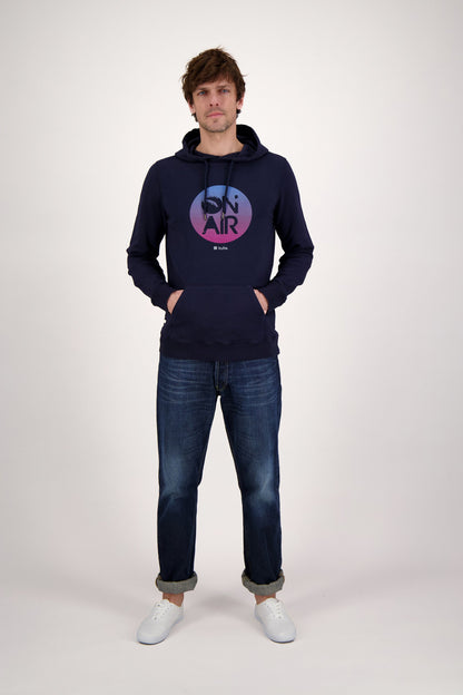 HOODIE ON AIR NAVY