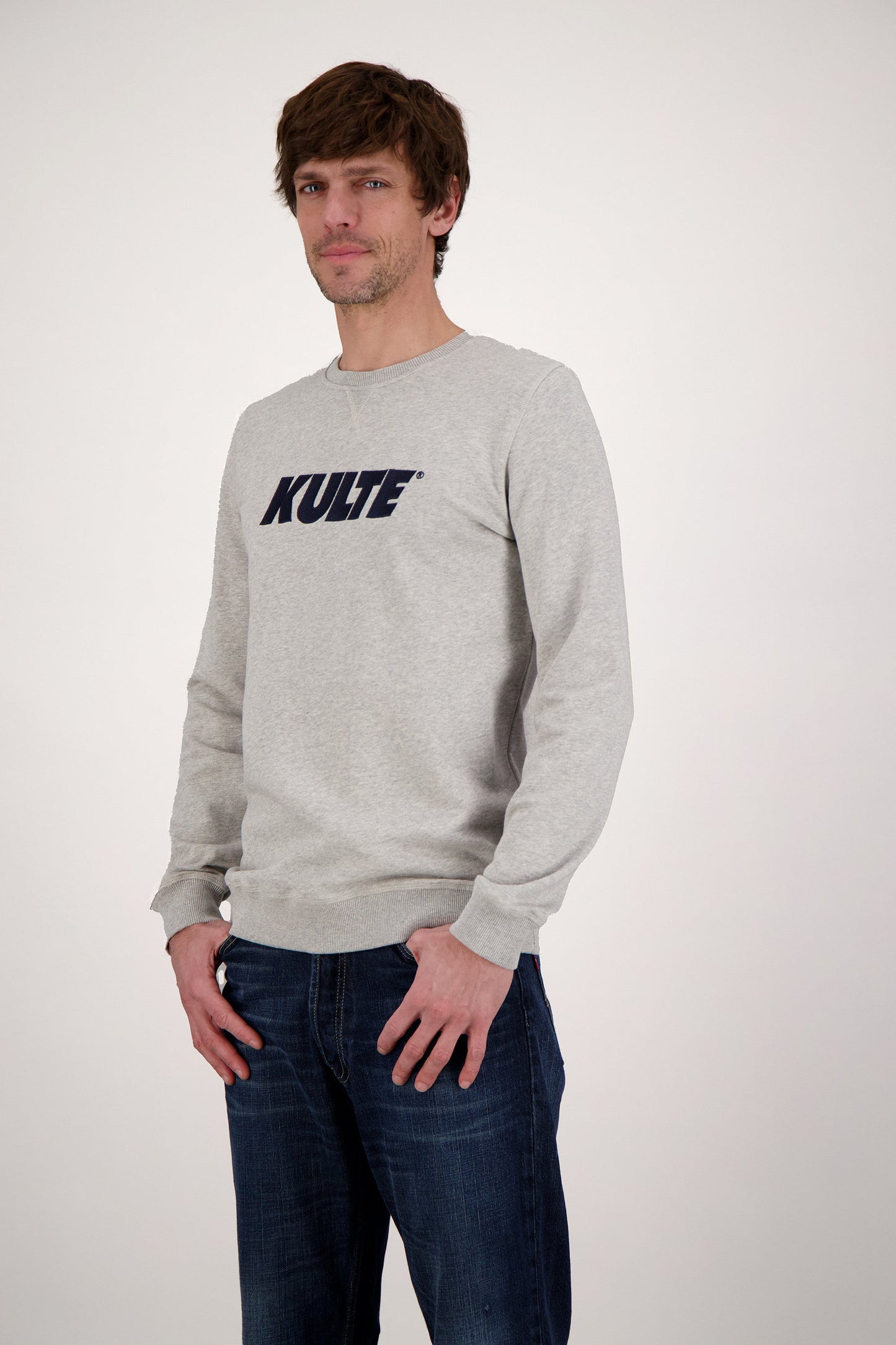 SWEAT CORPO ITALIC GREY