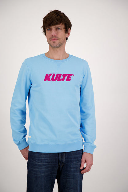 SWEAT CORPO ITALIC LIGHT BLUE