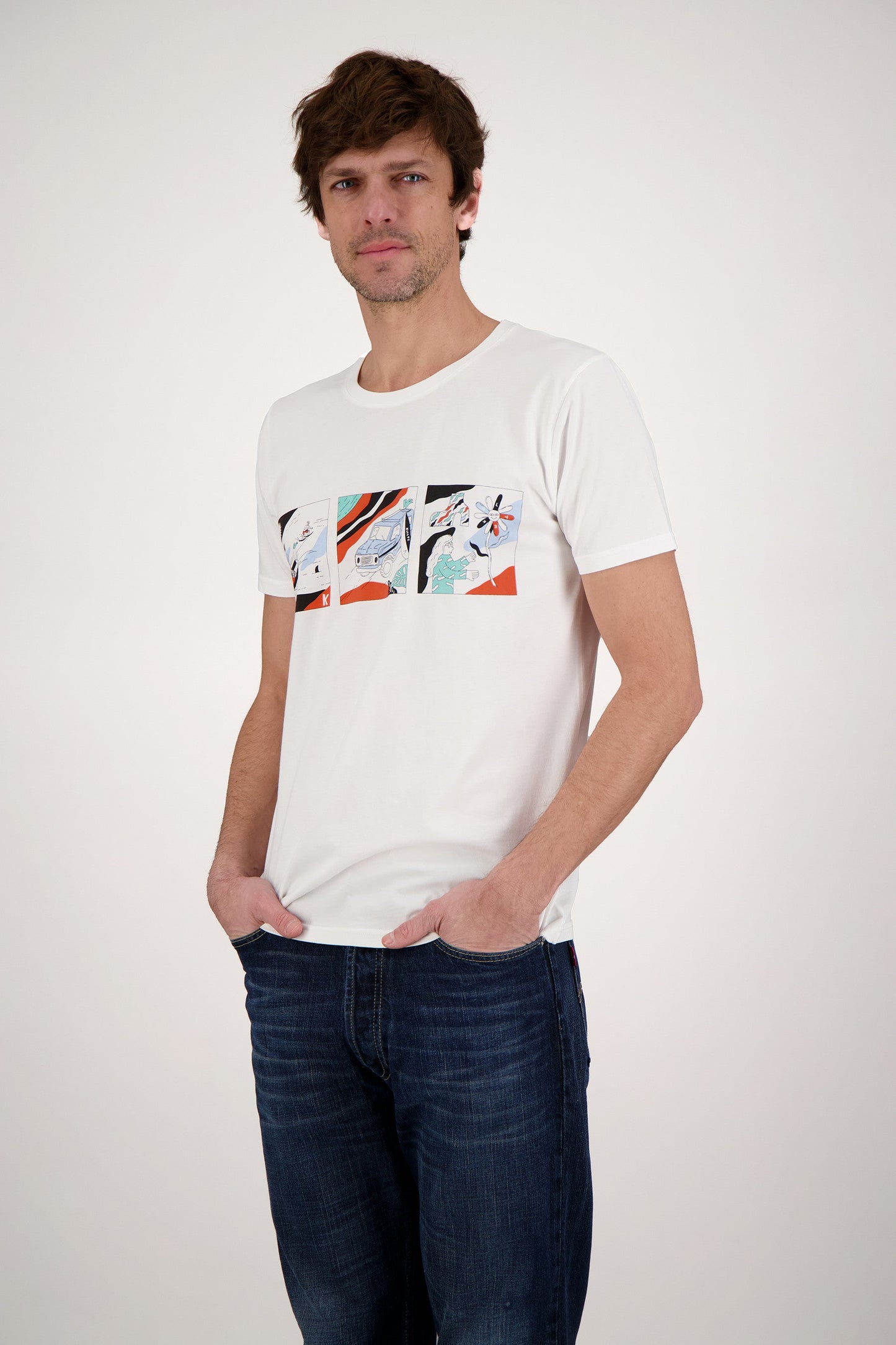 T-SHIRT TRIPTYQUE WHITE