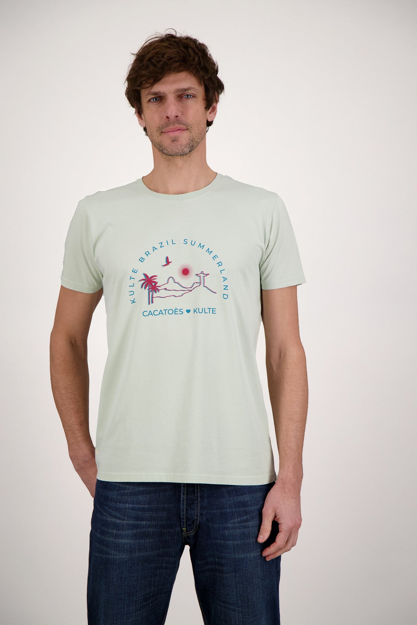 T-SHIRT BRAZIL LIGHT GREEN