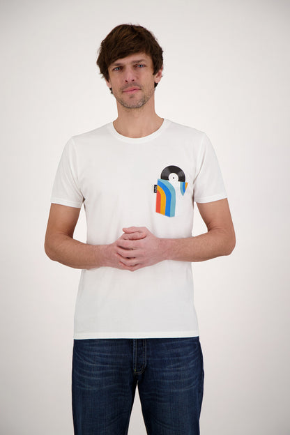T-SHIRT POCKET DISC WHITE