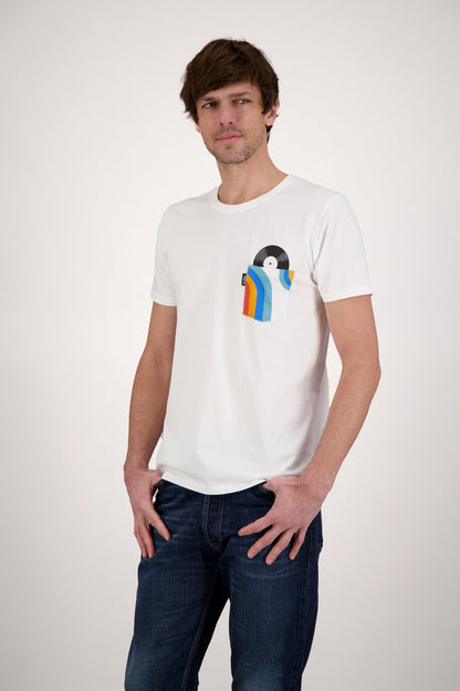 T-SHIRT POCKET DISC WHITE