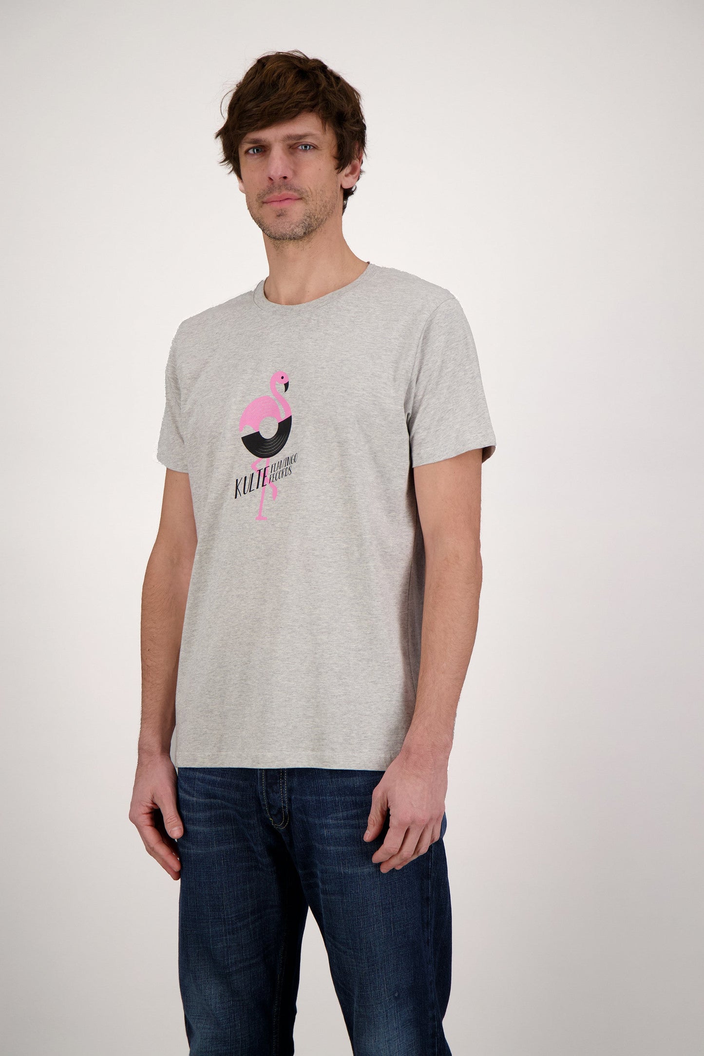 T-SHIRT FLAMINGO GREY