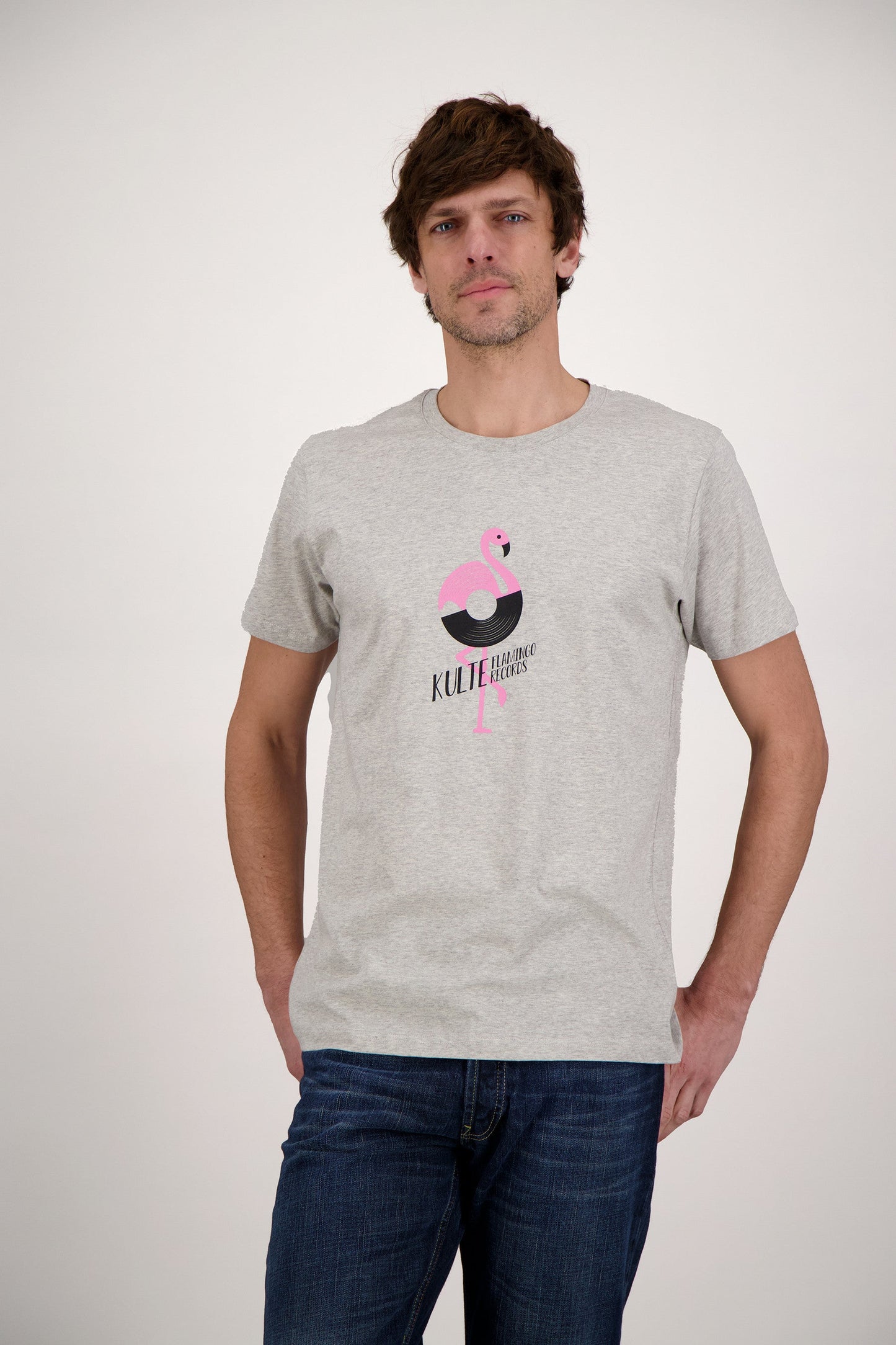 T-SHIRT FLAMINGO GREY