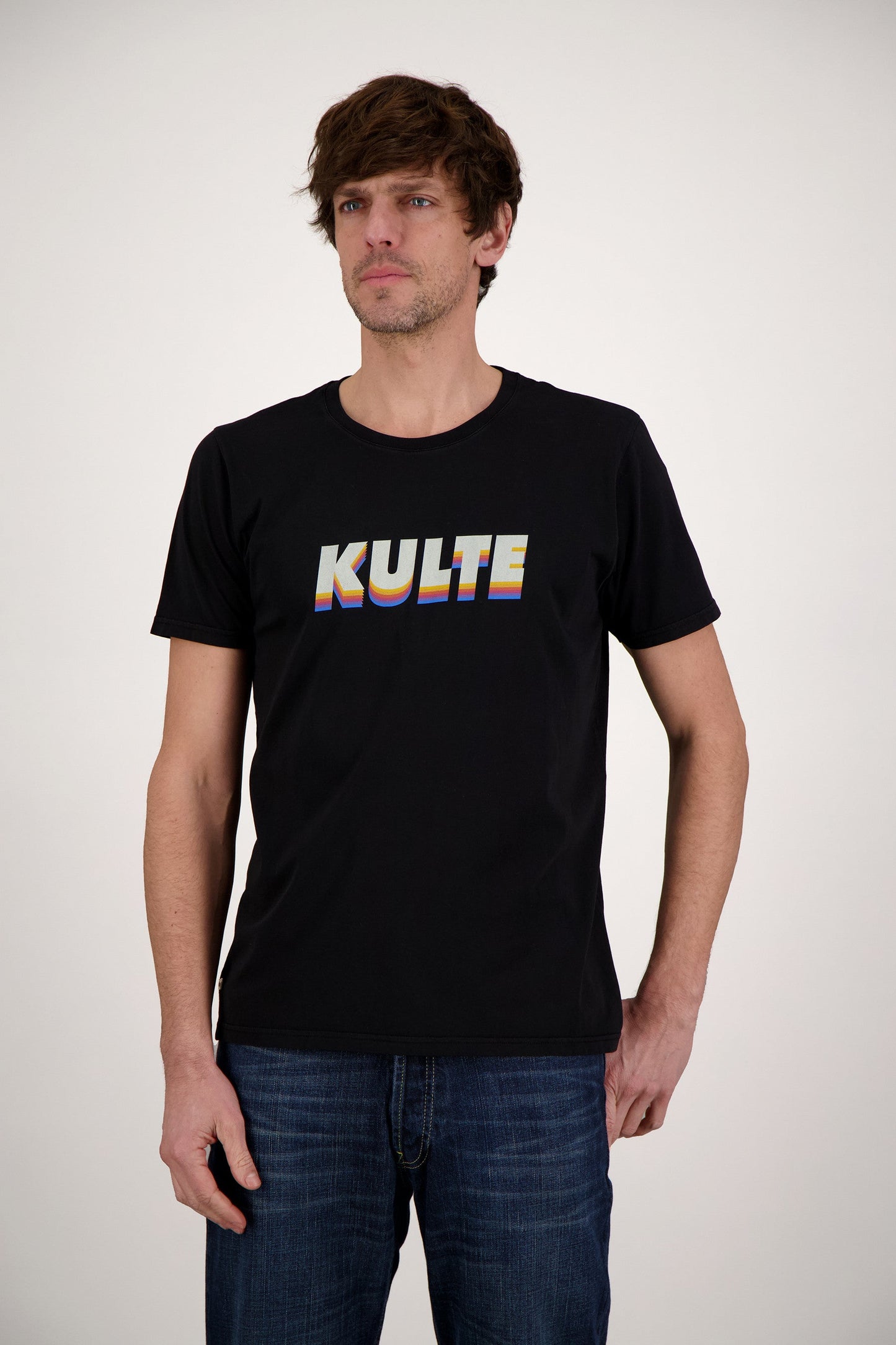 T-SHIRT CORPO ITALIC RETRO BLACK