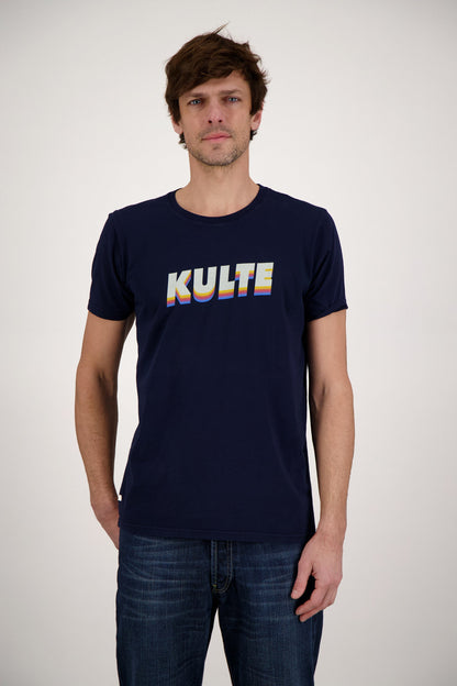 T-SHIRT CORPO ITALIC RETRO NAVY