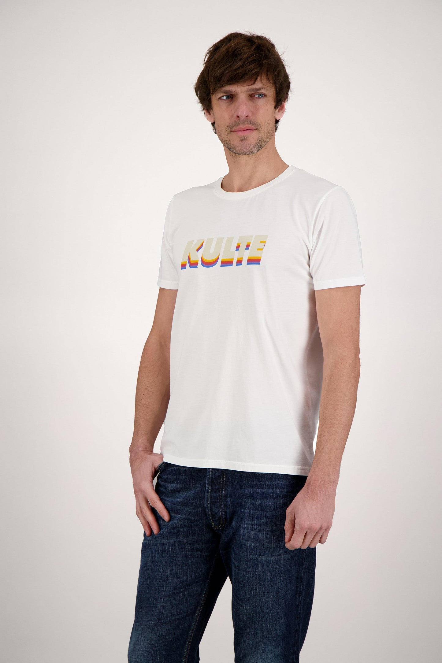 T-SHIRT CORPO ITALIC RETRO WHITE