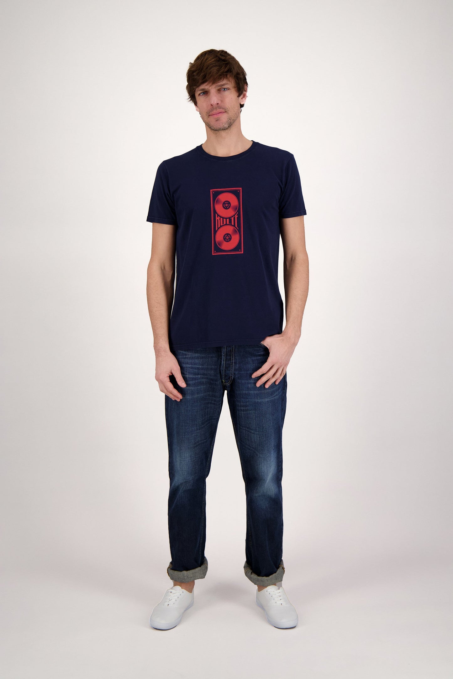 T-SHIRT PLATINE NAVY