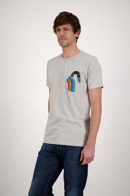 T-SHIRT POCKET DISC GREY