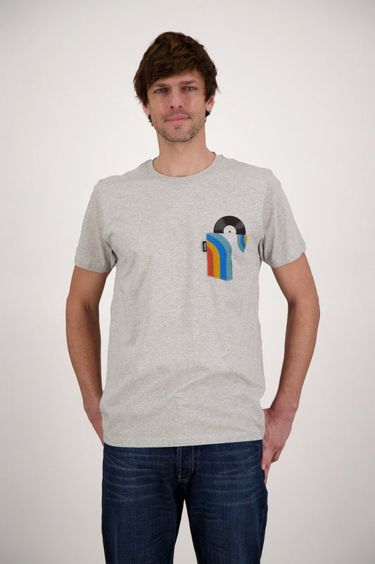 T-SHIRT POCKET DISC GREY