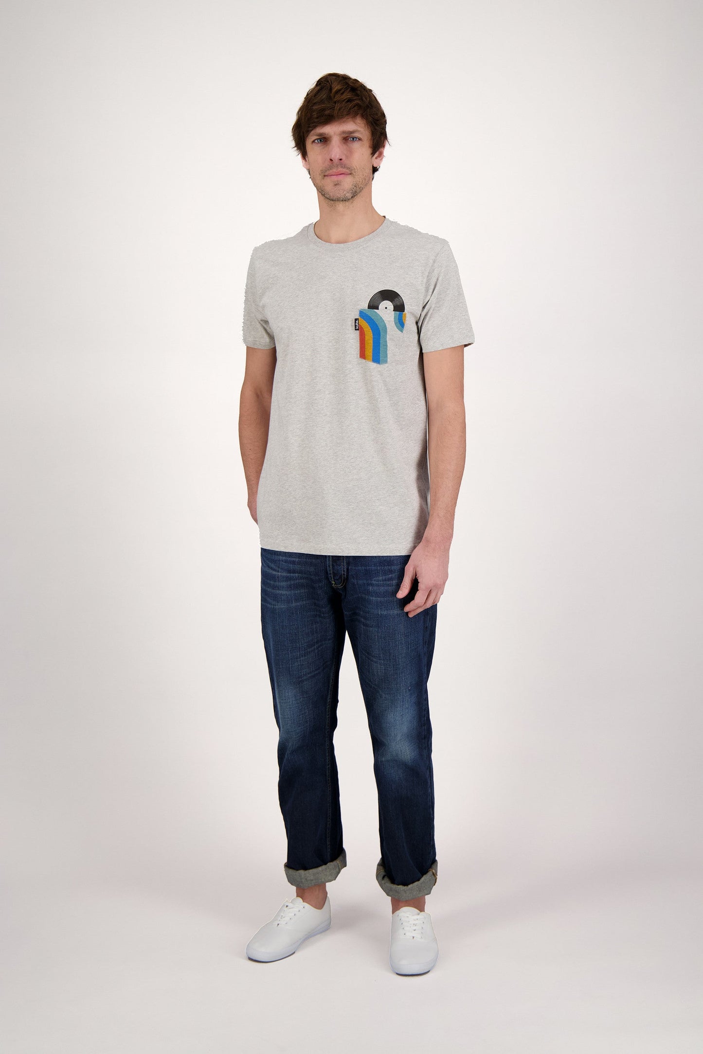 T-SHIRT POCKET DISC GREY