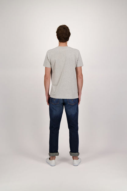 T-SHIRT RAINBOW BLOCK GREY