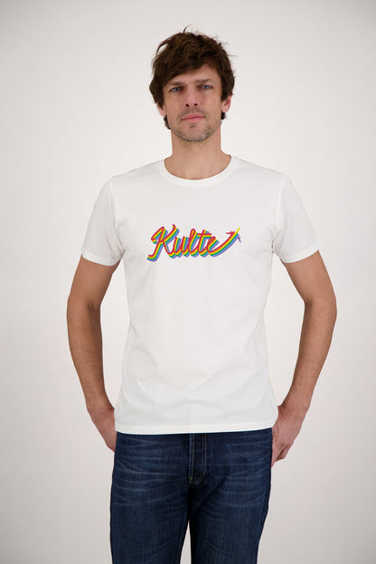 T-SHIRT RAINBOW PLANE WHITE