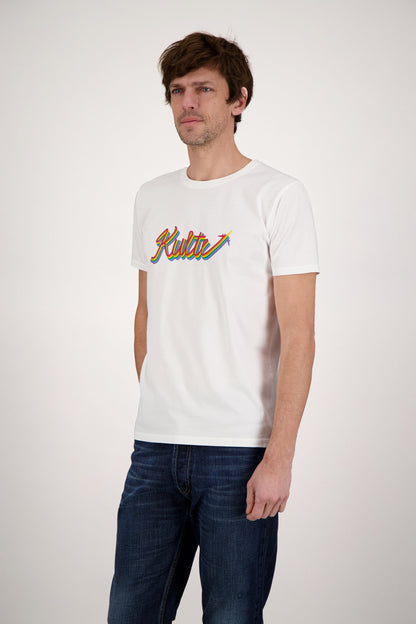 T-SHIRT RAINBOW PLANE WHITE