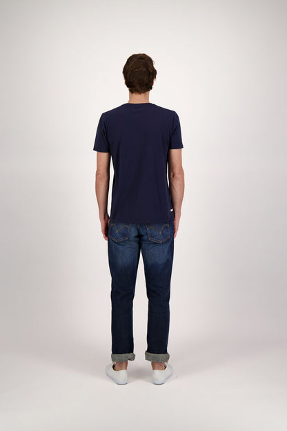 T-SHIRT CORPO SCRIPT NAVY