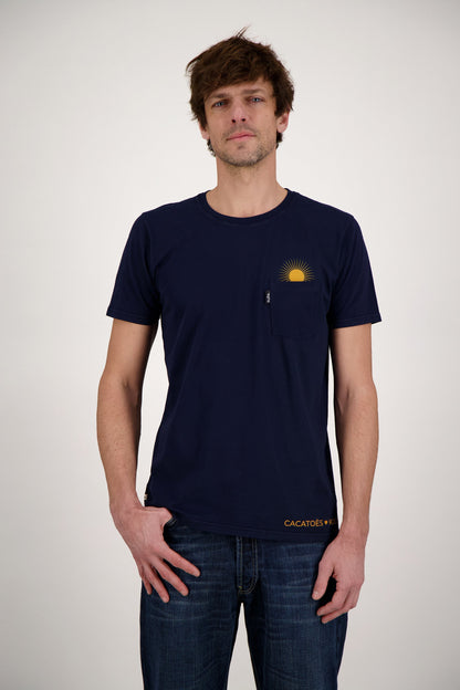 T-SHIRT POCKET SUN NAVY