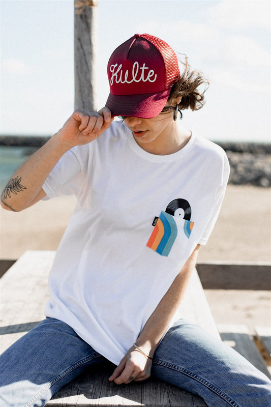 T-SHIRT POCKET DISC WHITE