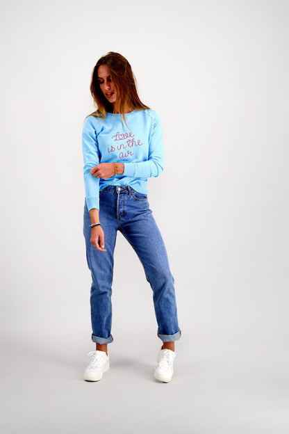 LOVE LIGHT BLUE WOMEN'S SWEATSHIRT