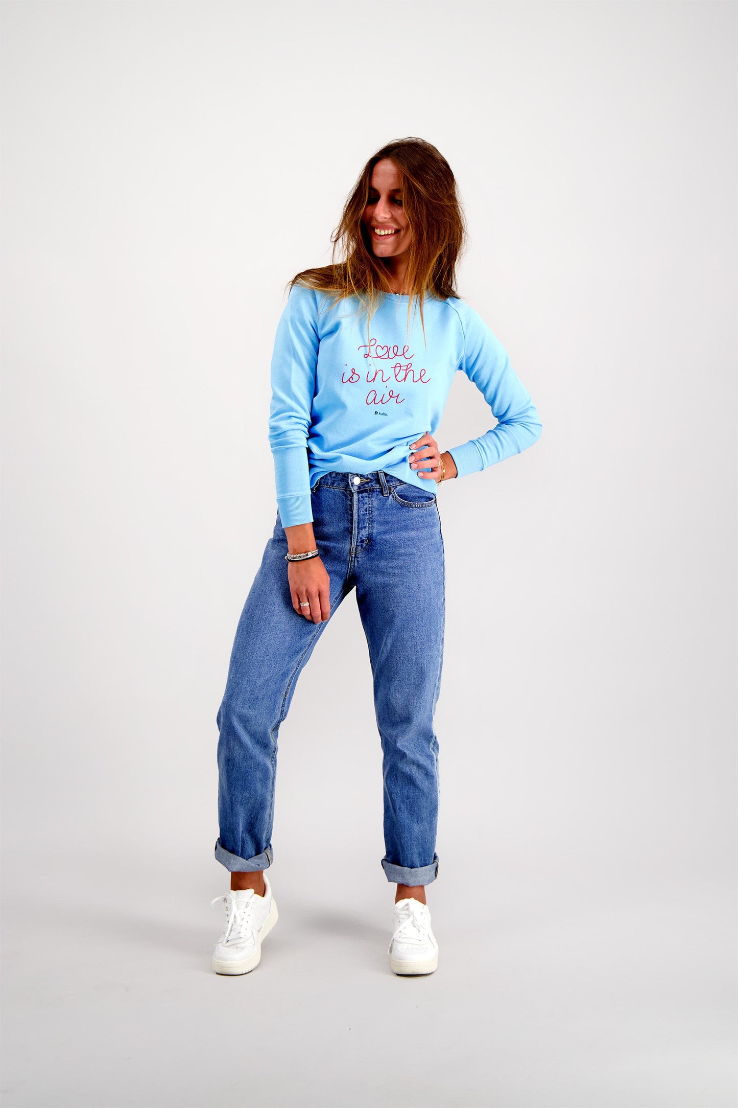 LOVE LIGHT BLUE WOMEN'S SWEATSHIRT