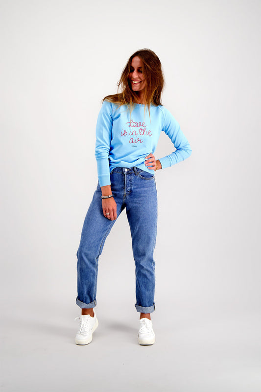 LOVE LIGHT BLUE WOMEN'S SWEATSHIRT