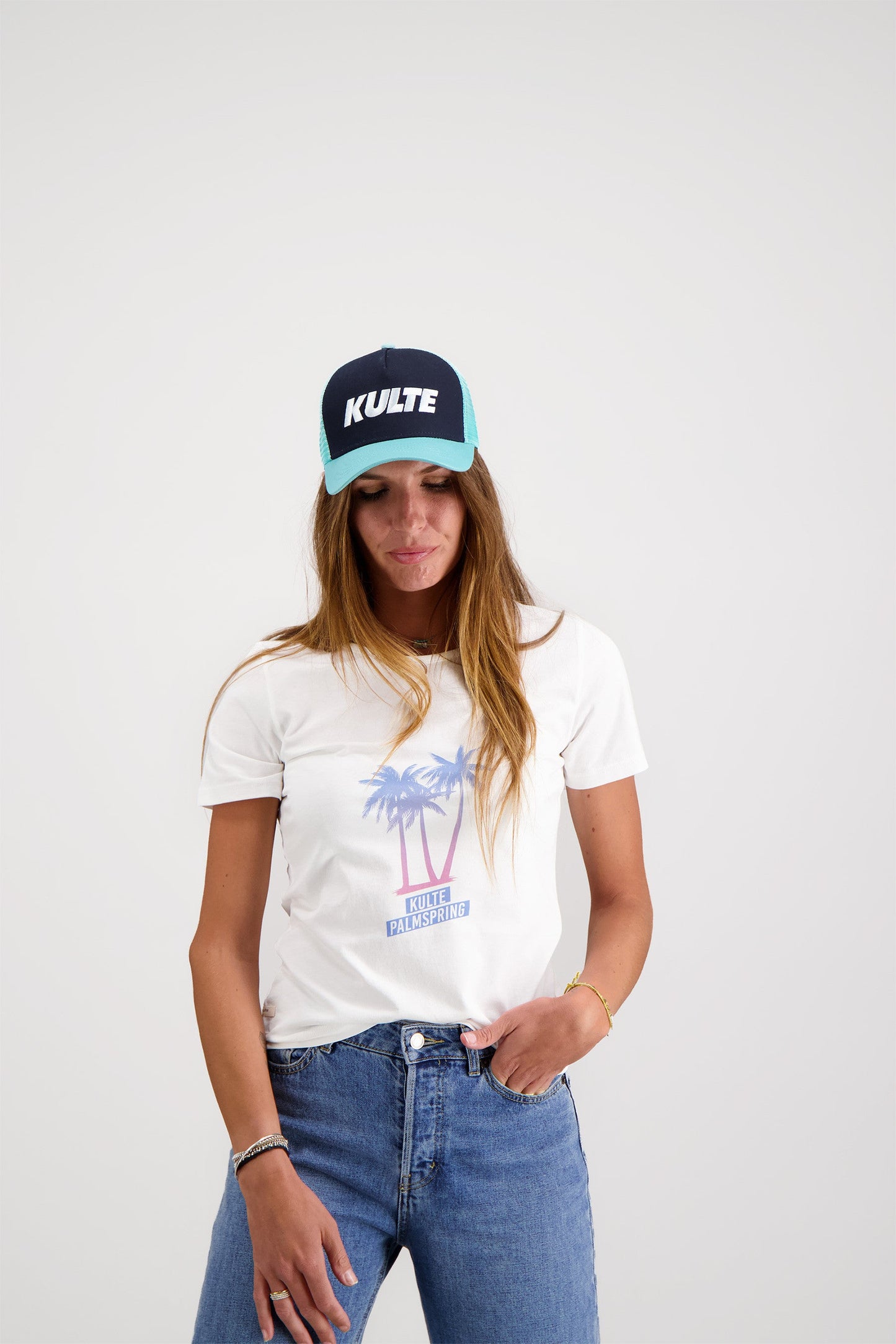 T-SHIRT FEMME PALMSPRING WHITE