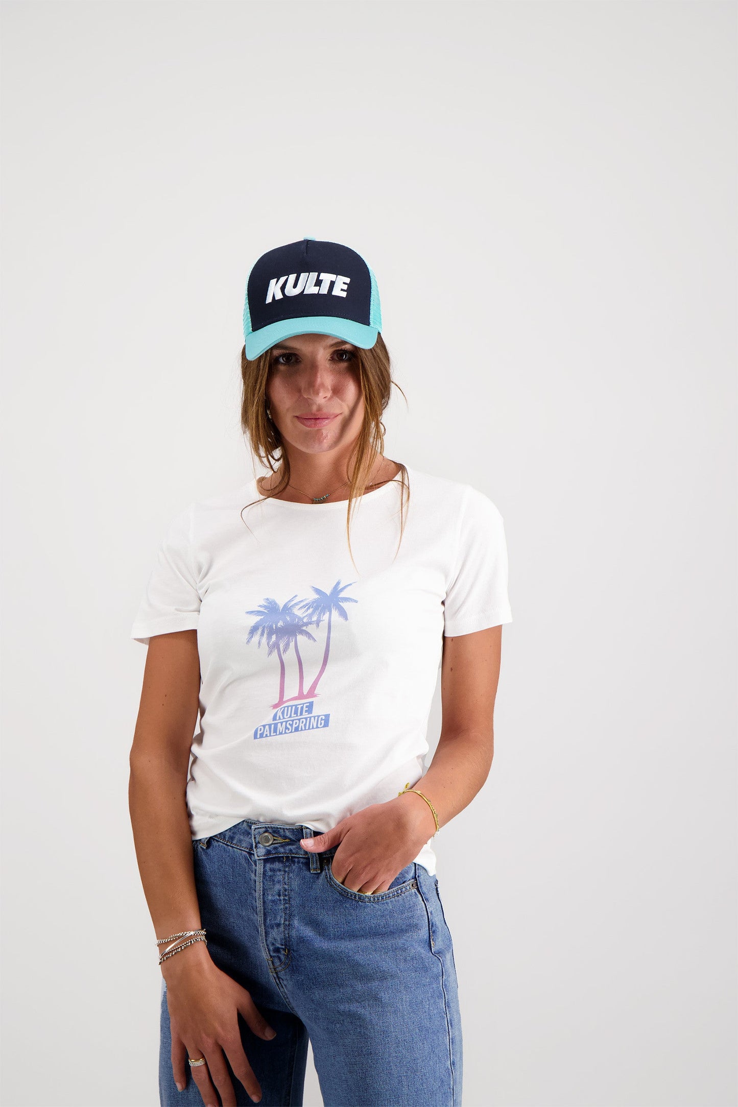 T-SHIRT FEMME PALMSPRING WHITE