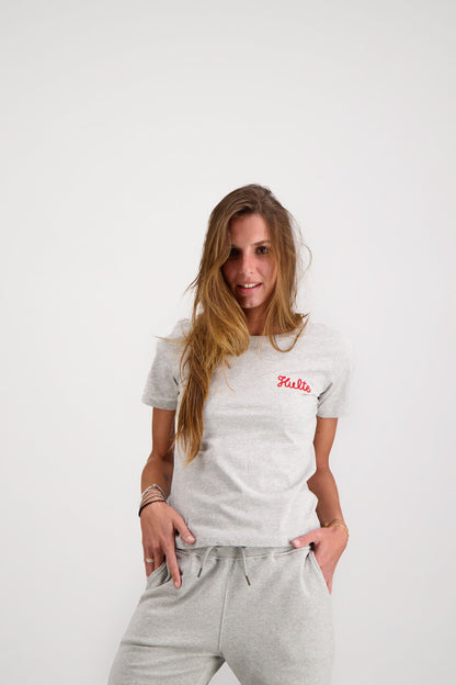 T-SHIRT FEMME SCRIPT GREY